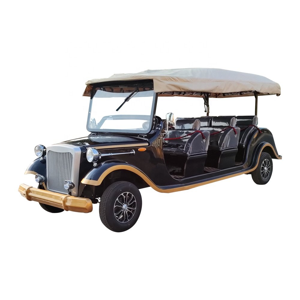 8 Passenger Classic Cars Electric Shuttle Sightseeing Bus Vehicle for Resort Use